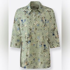 Country Cottagecore Floral Shirt SZ 14